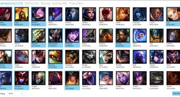 CONTA - OURO 3 - 113 CHAMPS - 35 SKINS - 17 RUNAS PAGES