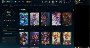 Conta Lol Lv 660 - 5 Skins Ultimates - 9 Skin Vitoriosas - 7