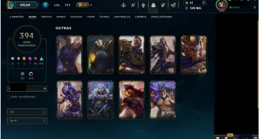 Conta Lol Lv 660 - 5 Skins Ultimates - 9 Skin Vitoriosas - 7