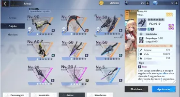 Conta Tower of Fantasy 11SSR com Nemesis