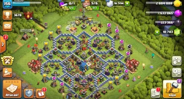Clash of clans cv12 praticamente full