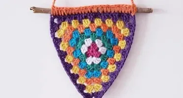 Bandeirola (flâmula) Decorativa em Crochê
