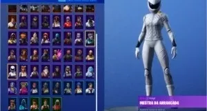 conta fortnite com cavaleiro negro + 170 skins