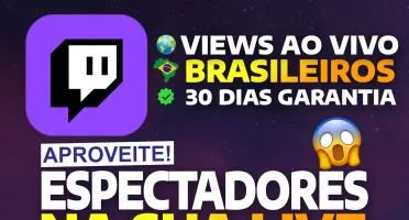 Espectadores ao Vivo na Twitch - Viewers em Live
