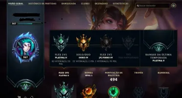 Conta League of legends All Champions , 155 Skins , LV 263