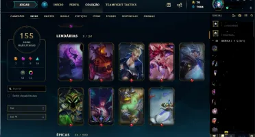 Conta League of legends All Champions , 155 Skins , LV 263