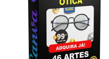 Pack Canva Ótica Vol 3 - 46 Artes Editáveis