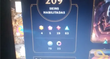 Conta de LoL +200 Skins + 30 campeões +20 páginas de runa +