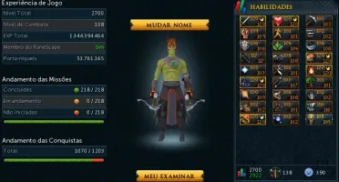 Conta RS3 Maxed + 200m Cash