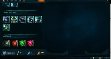 CONTA UNRANKED COM SKINS TOP