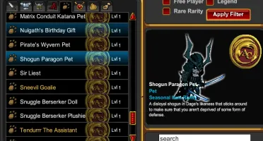 AQW CONTA LVL100 - Revenant - muitos itens.
