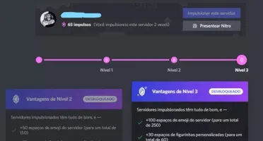 Boosters Discord Nitro - 2 Impulsos para o seu servidor!