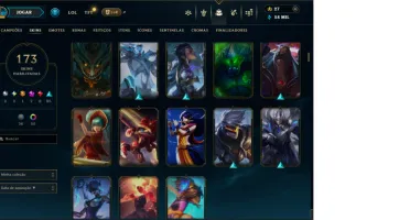 Conta League Of Legends, Ouro, Lvl 467 Com Várias Skins