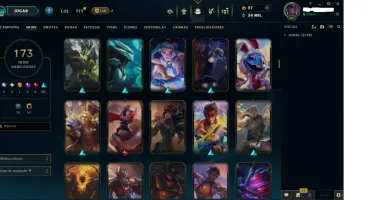 Conta League Of Legends, Ouro, Lvl 467 Com Várias Skins