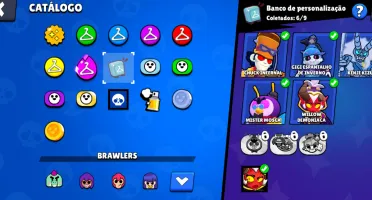 Conta Brawl Stars Com(Gemas, Kenji Fantasma E Muita Skin Rar