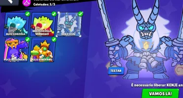 Conta Brawl Stars Com(Gemas, Kenji Fantasma E Muita Skin Rar
