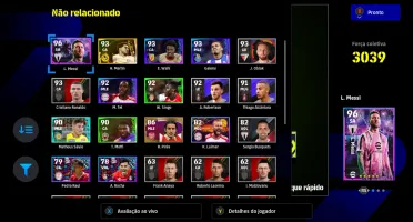 Efootball 2024 conta de pc painel da stean