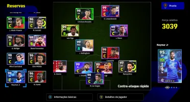 Efootball 2024 conta de pc painel da stean