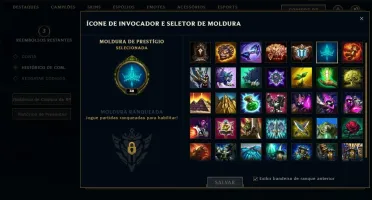 conta lol level 30 unranked
