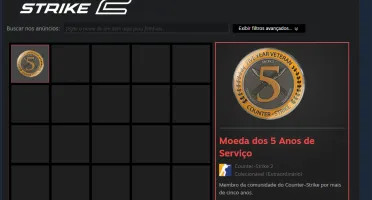 Conta Cs2 com medalha de 5 anos / lvl 11 GC