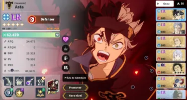 conta de black clover mobile mereolleona S5 black asta S5