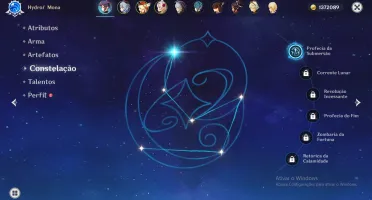 CONTA (AR 50) COM GANYU, MONA C1, KLEE e LOST PRAYER