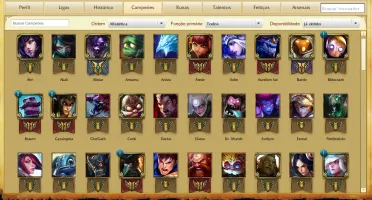 CONTA LOL DE 4 ANOS 98 CHAMPS E ++