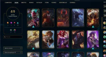 Conta Lol Gold 2, 75 Champs, LVL 89, SKIN VITORIOSA