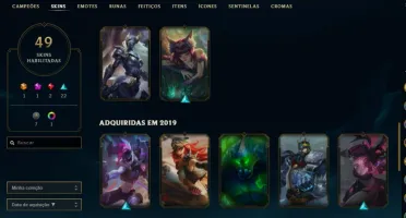 Conta Lol Gold 2, 75 Champs, LVL 89, SKIN VITORIOSA