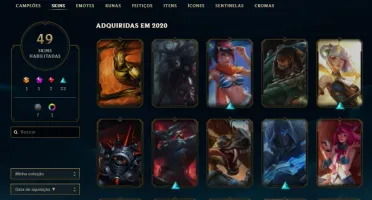 Conta Lol Gold 2, 75 Champs, LVL 89, SKIN VITORIOSA