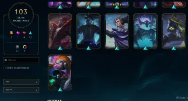 CONTA DIAMANTE 4 103 SKINS (+ de 1000 reais gastos)
