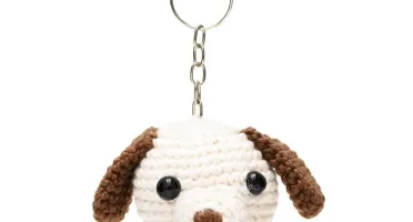 Chaveiro Cãozinho Amigurumi