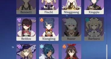 Conta genshin Shogun (BAAL), Diluc, Jean e mais