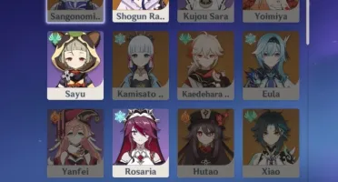 Conta genshin Shogun (BAAL), Diluc, Jean e mais