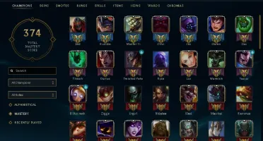 CONTA GOLD 4 ( 93 CHAMPS ) + Lucian Velho Oeste+LuxElemental
