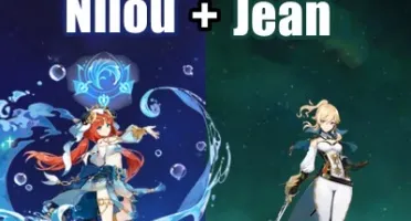 Conta Genshin Impact AR 5 com Nilou e Jean