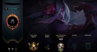 Conta lvl Gold 3 - 55 campeões - 10 skins