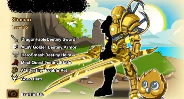Conta Adventure Quest World(AQW) Nível 85 e 6 anos de conta