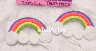 Prendedor de Cortina Arco-íris personalizado