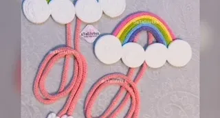 Prendedor de Cortina Arco-íris personalizado