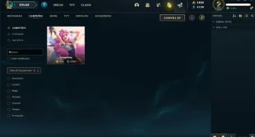 Conta LOL Todos Campeões 1030RP 108 skins Gold3