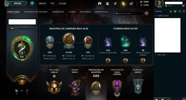 Conta LOL Todos Campeões 1030RP 108 skins Gold3