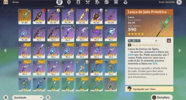 Conta c/ Xiao,lança,diluc e 7 5* 11k+ gemas