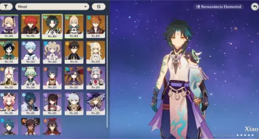 Conta c/ Xiao,lança,diluc e 7 5* 11k+ gemas