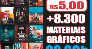 + 8.300 Materiais Gráficos Editáveis