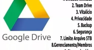 GOOGLE DRIVE COM ESPAÇO INFINITO.