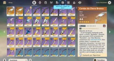 Conta Reroll Rank 52 Com Sigewinne C1 E Furina.