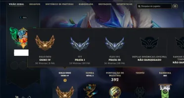 Ouro 4 com 155 Champs e 156 Skins + 30 Cromas