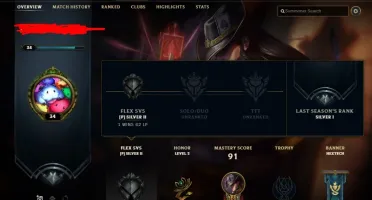Conta Smurf Unranked