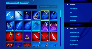 Conta de Fornite com salve o mundo antigo mais de 200 skins.
